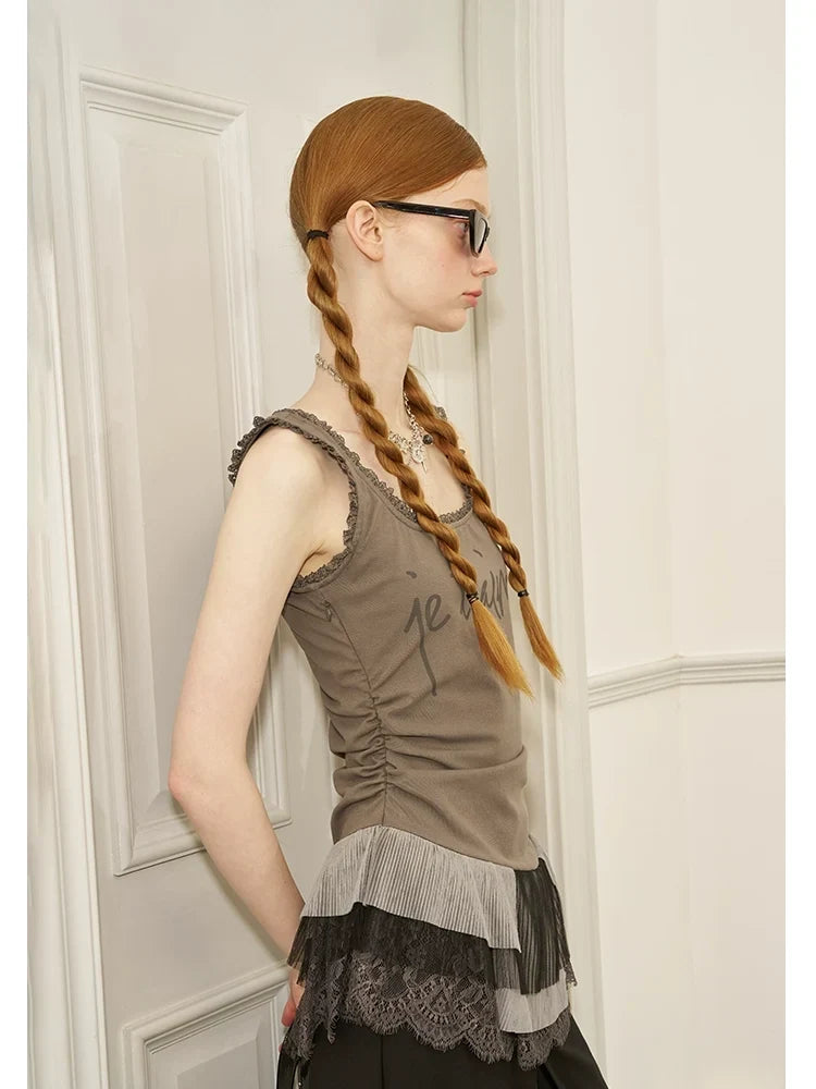 Letter Print Slim Fit Camisole