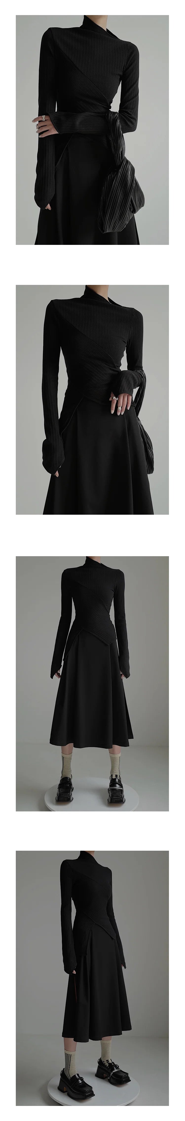 Pull en tricot à motif croisé