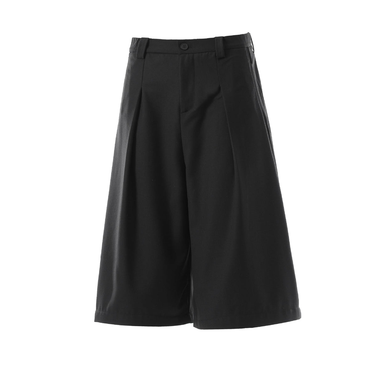 Drape Pleats Cropped Jort