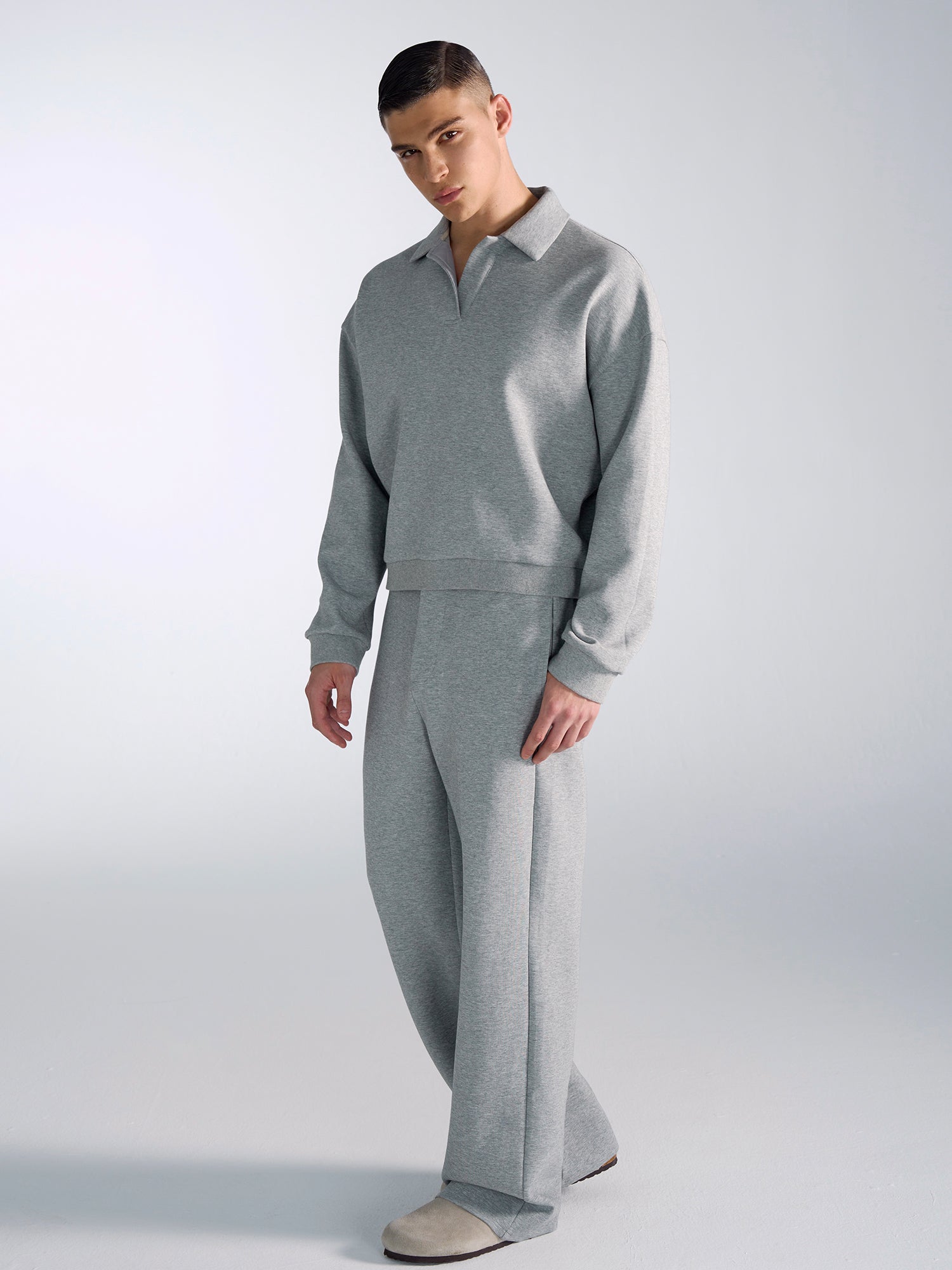 Wrinkle-Free Long Sleeve Polo Shirt