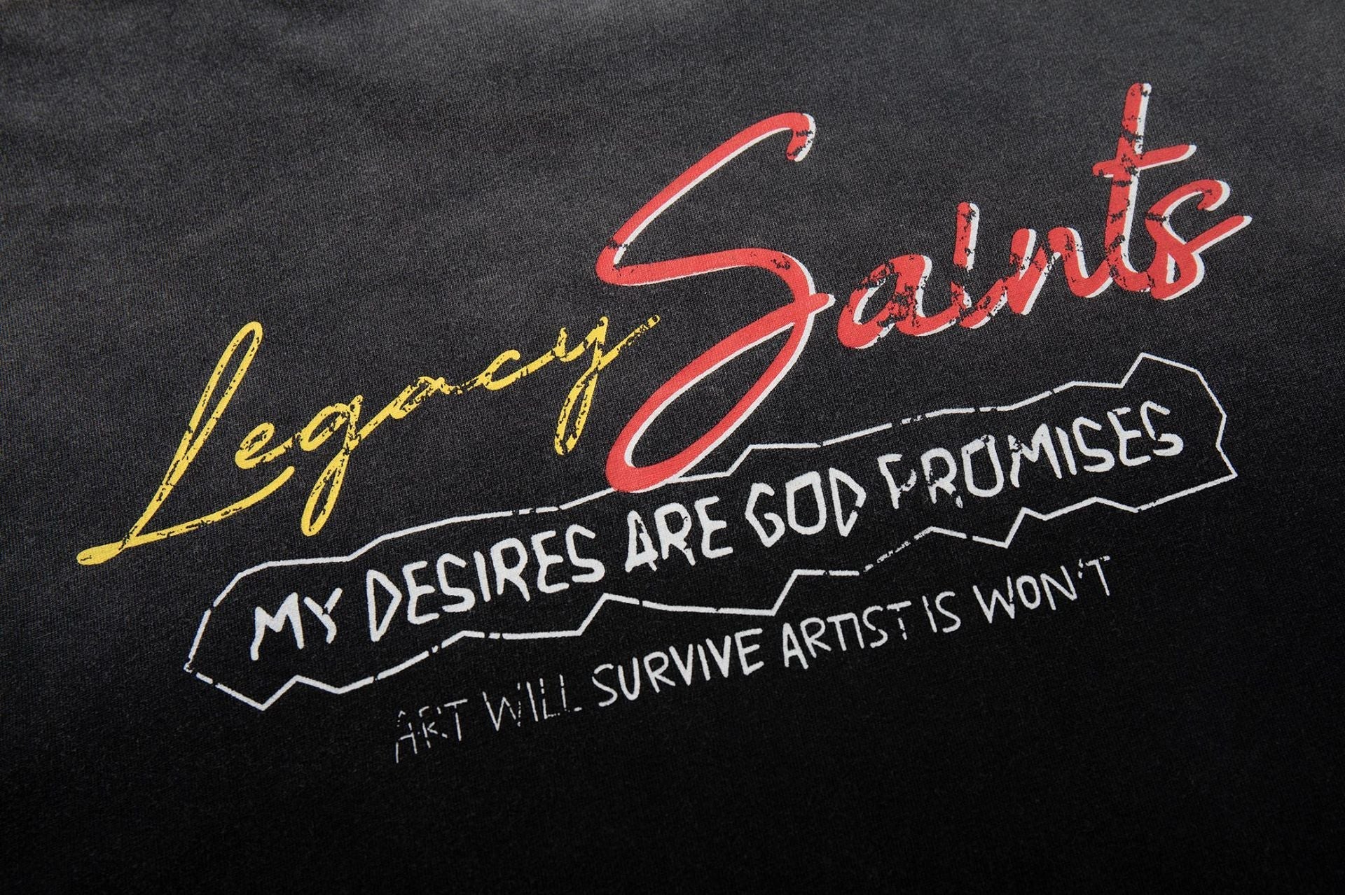 Washed Graphic Letter Print Short Sleeve T-Shirt