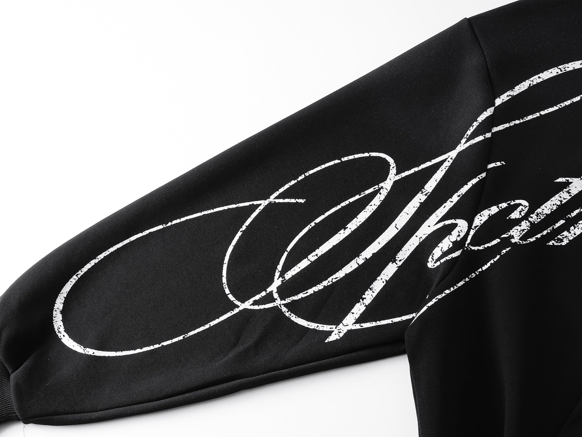 Letter Tribal Print Zipper Hoodie