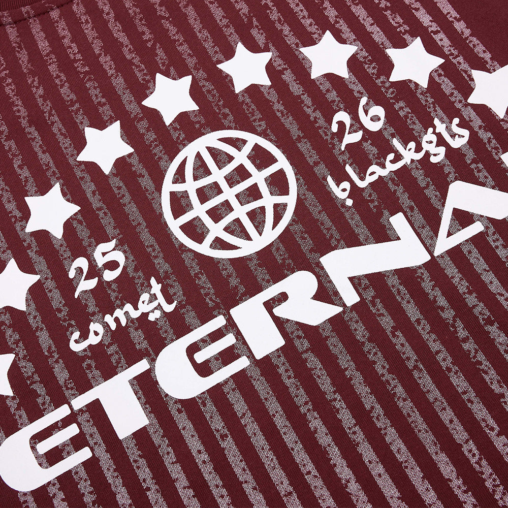 Retro Striped Graphic T-Shirt
