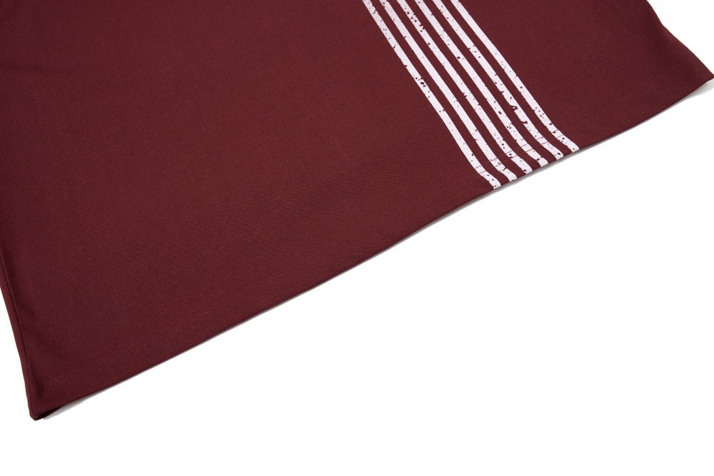 Retro Striped Graphic T-Shirt