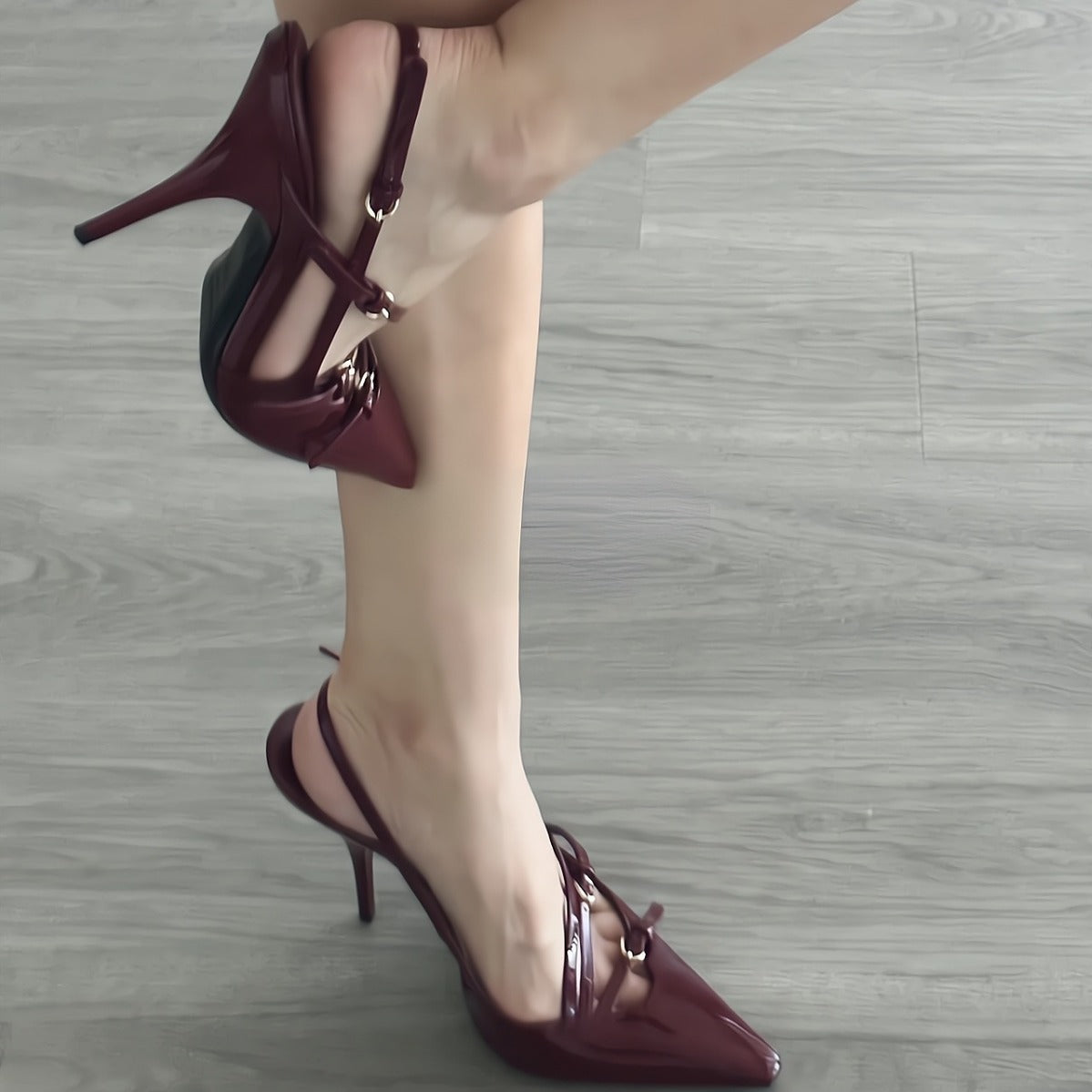 Feminine Silk Pointed Toe Stiletto Heels