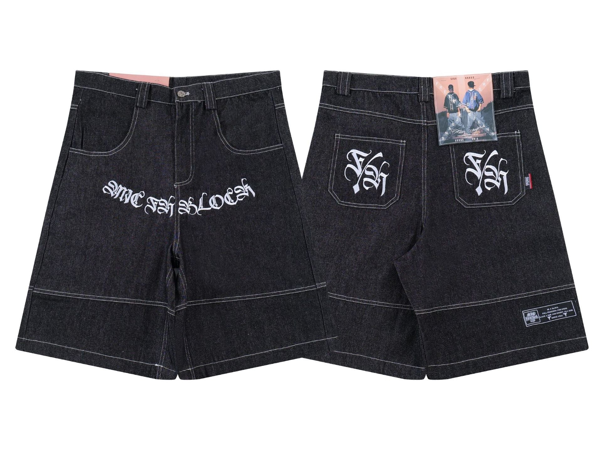 Topstitching Heavyweight Raw Denim Jort - MADXMARX