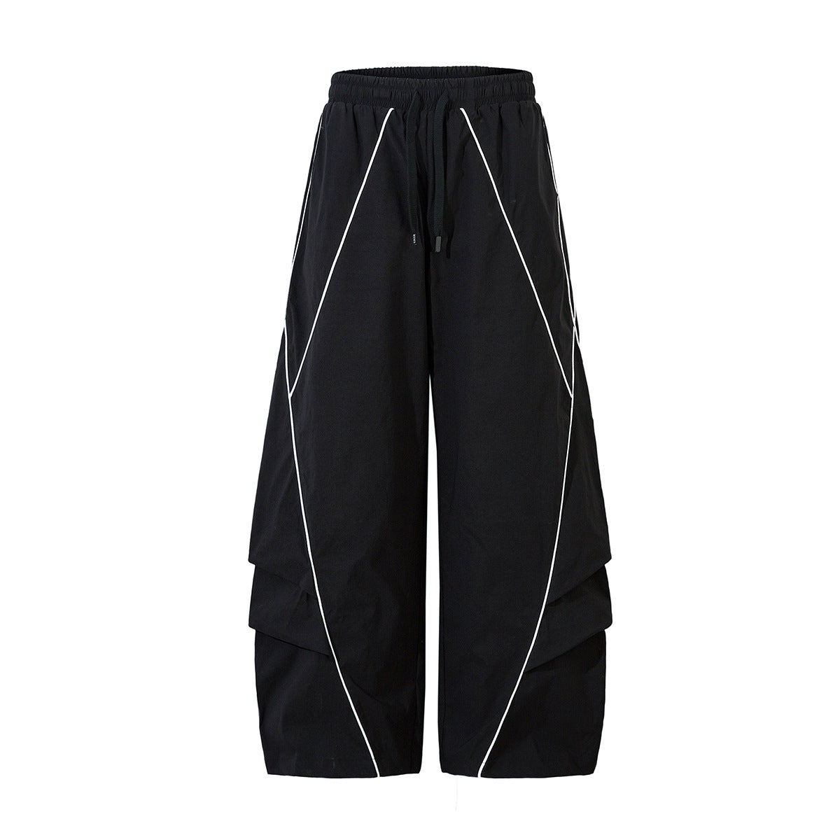 Line Design Wide Leg Curved Pants