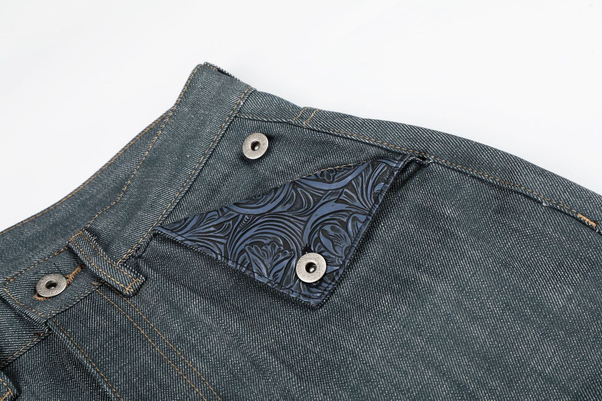 Raw Wide Leg Denim Jeans