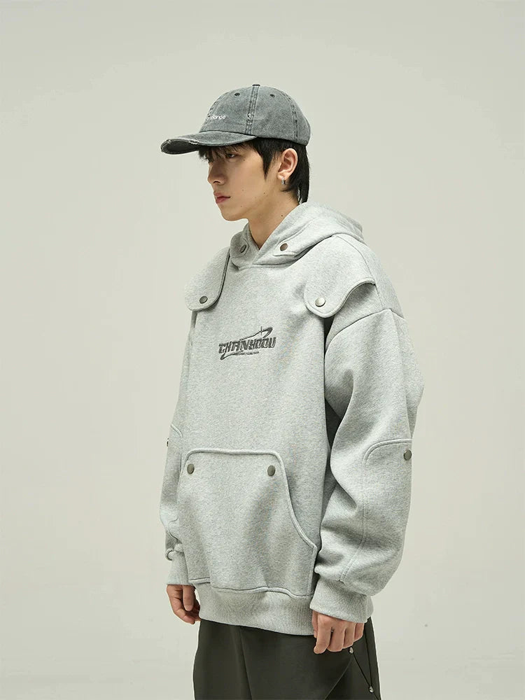 Felpa con cappuccio oversize