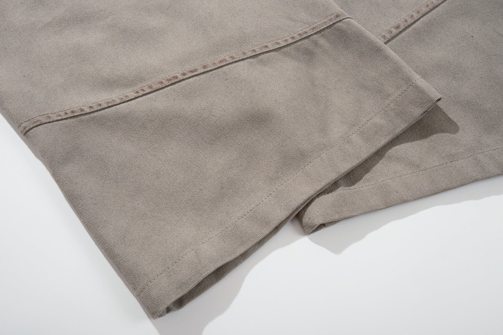 Washed Paint Studs Detail Wide Leg Pants