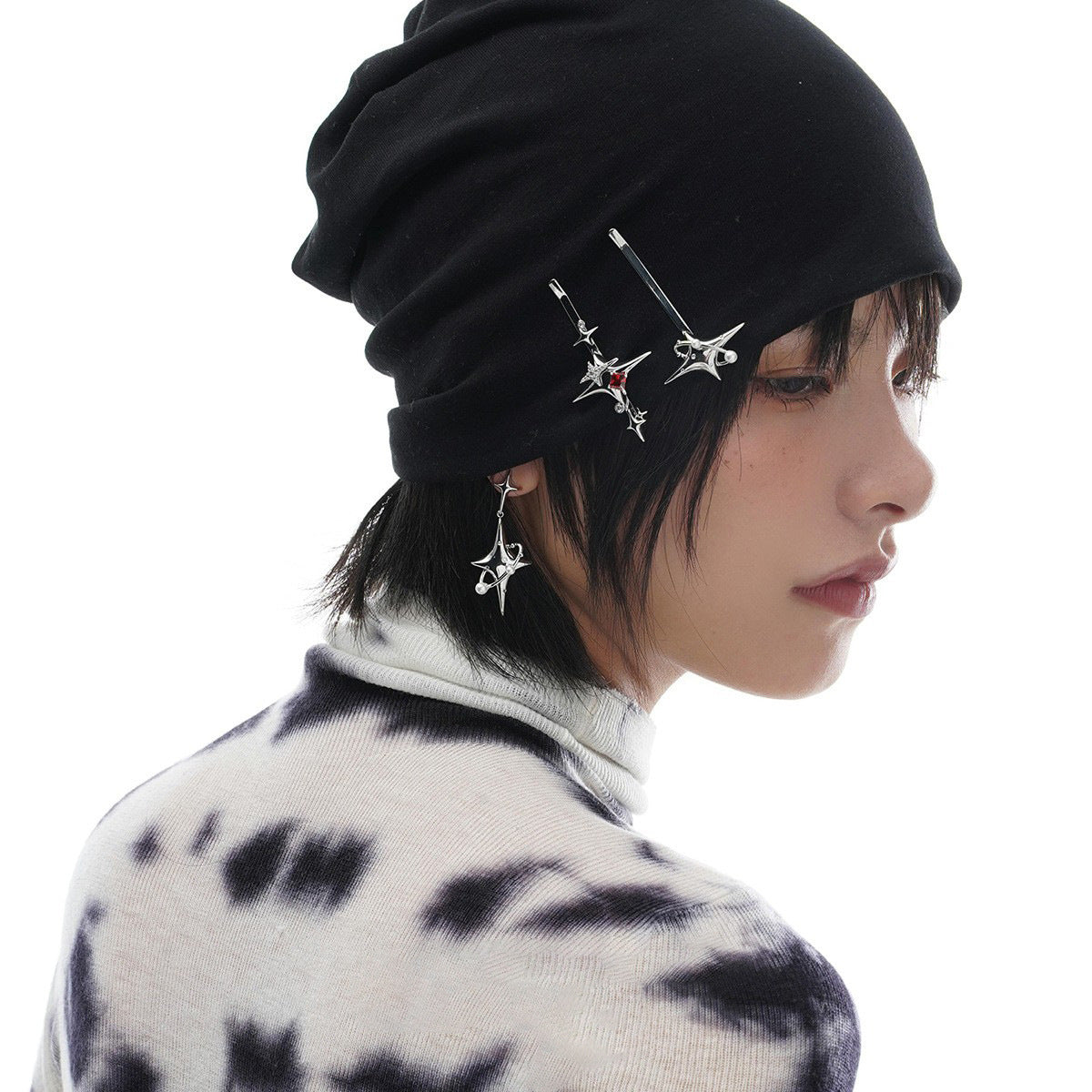 Star Shape Drop Earrings