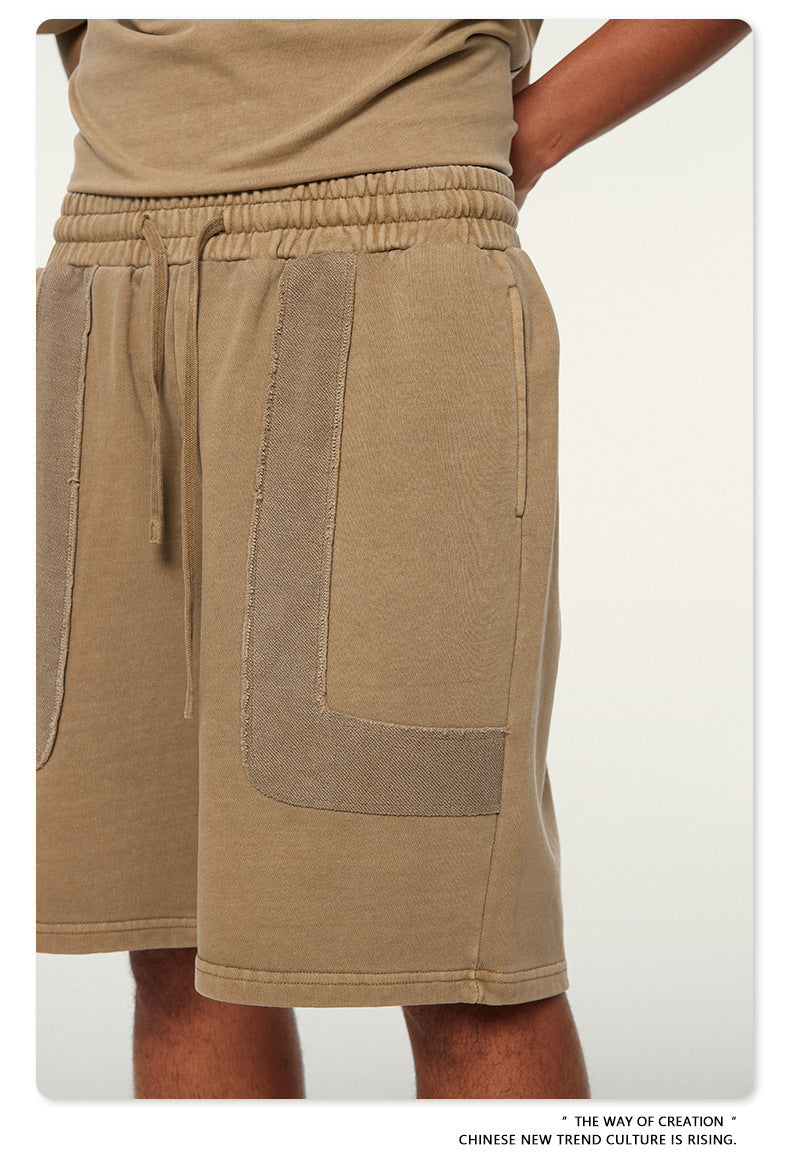 Washed Heavyweight Short Sleeve T-Shirt & Short Sweatpants Setup