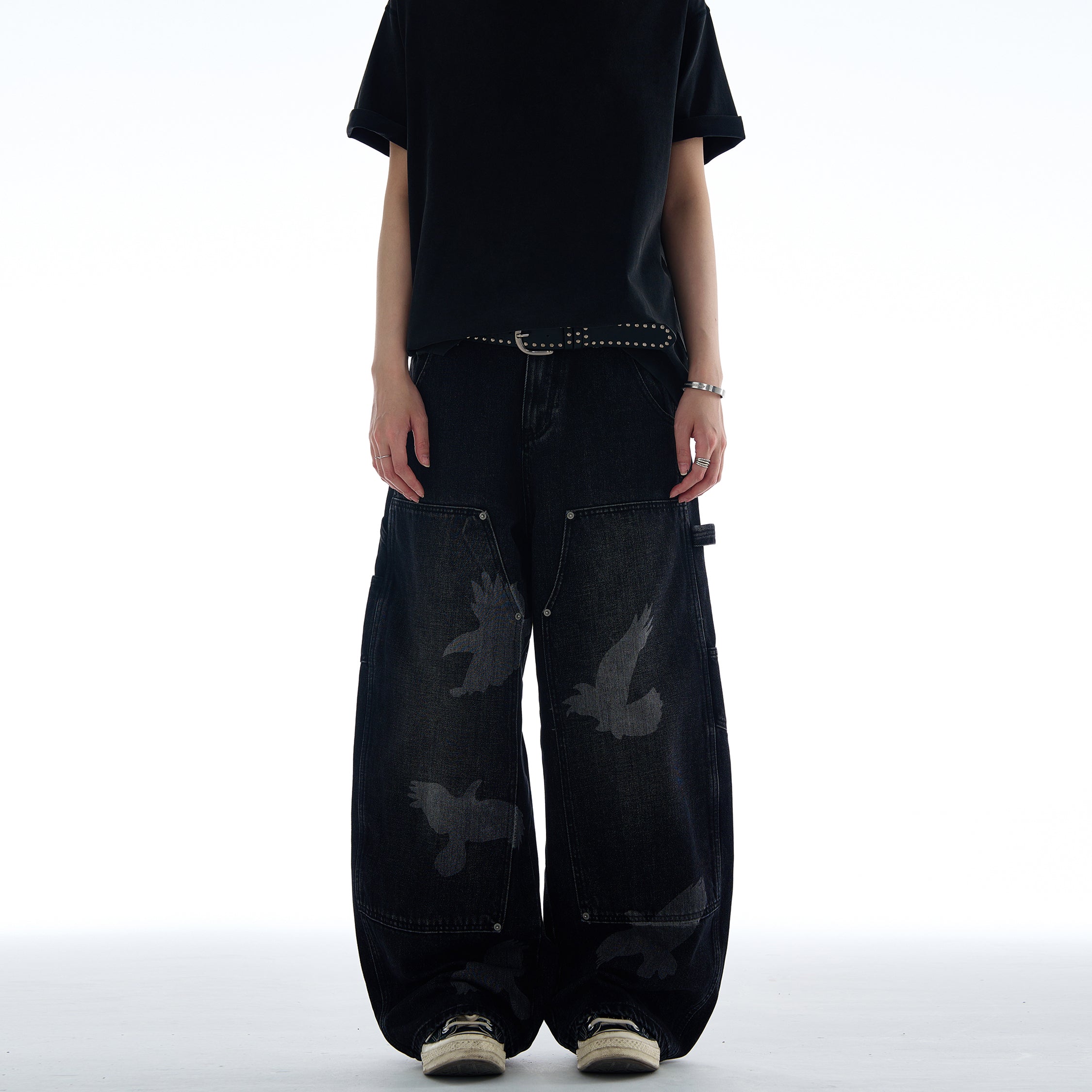 Raven Shadows Loose Jeans