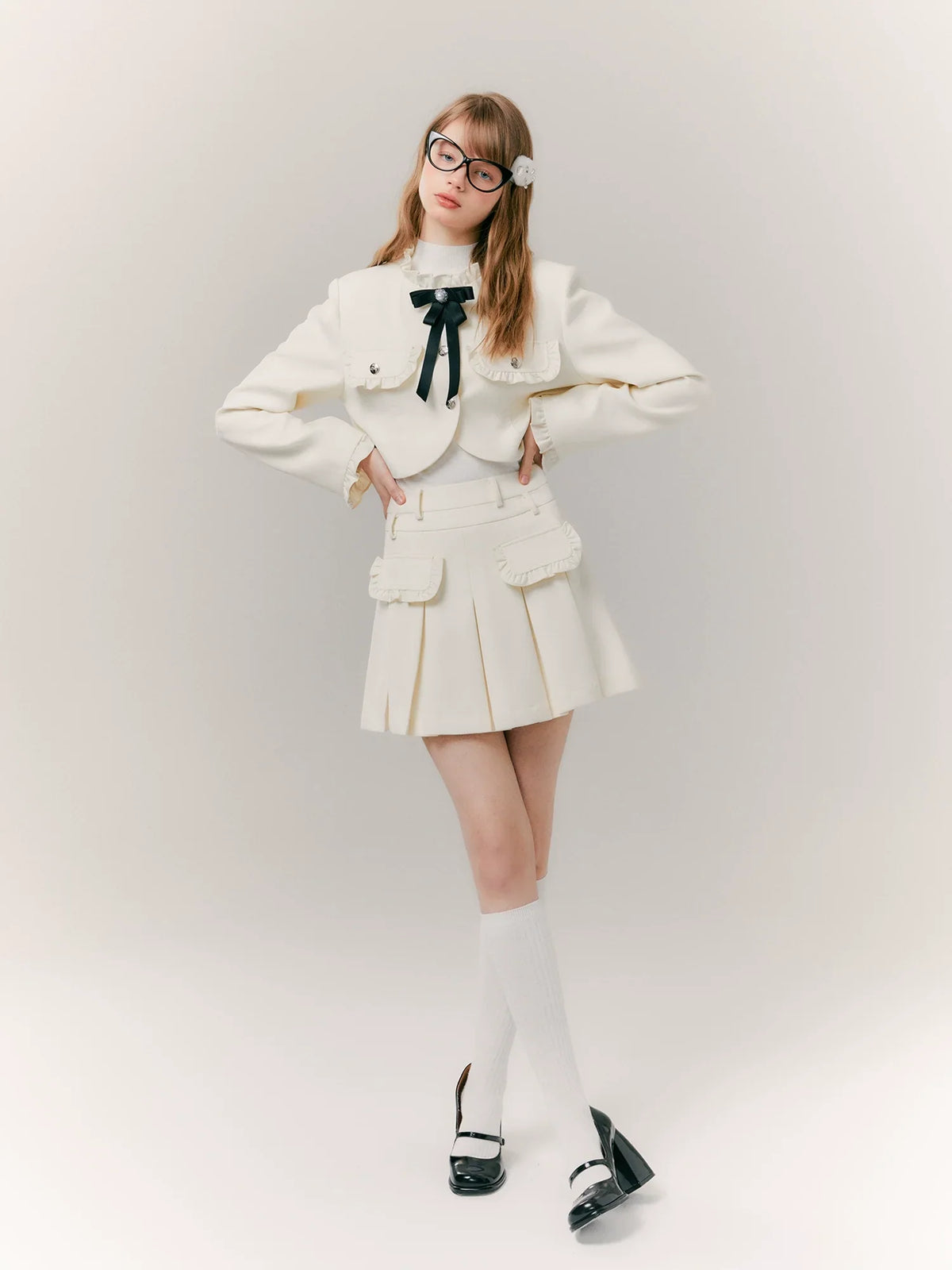 White skirt