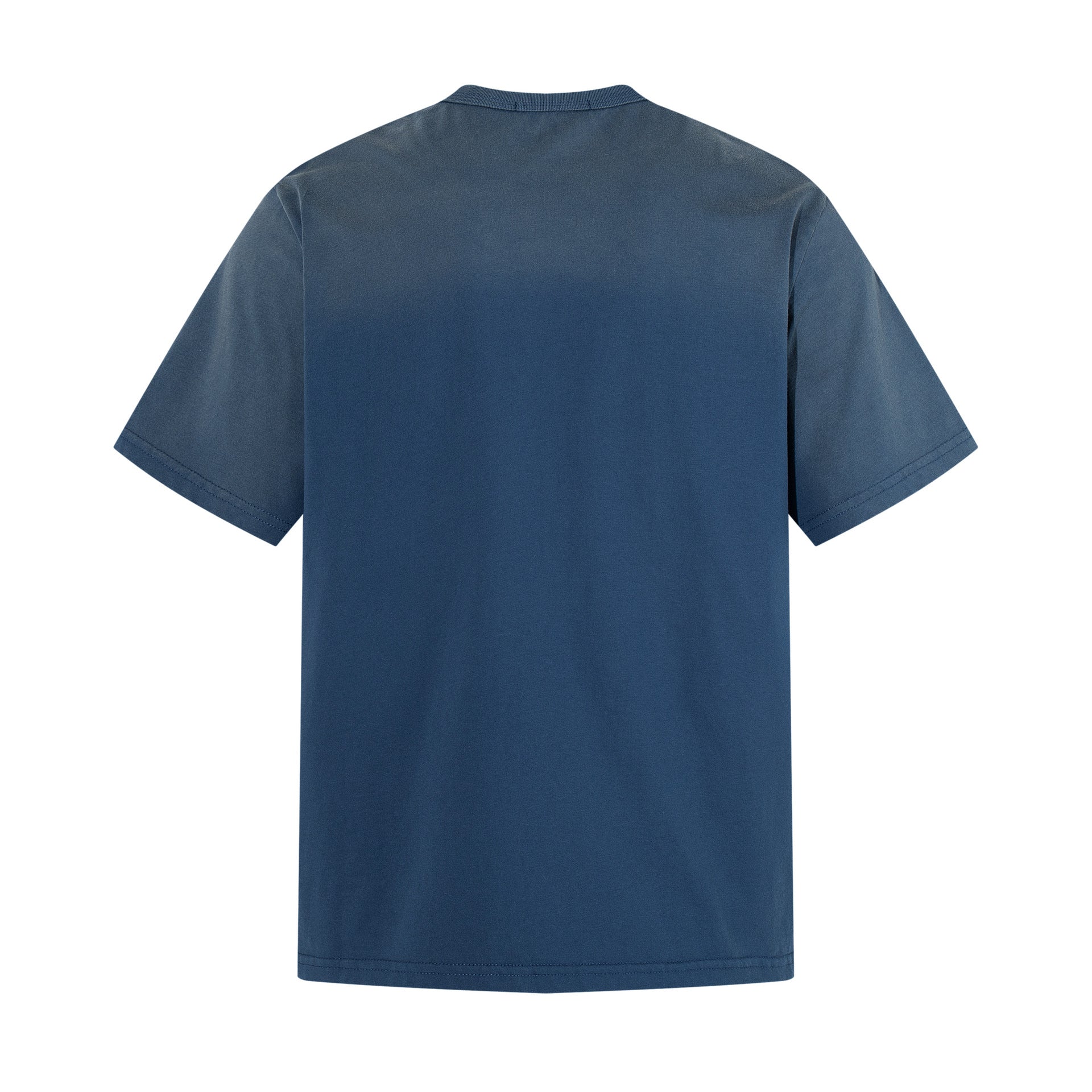 Portrait Print Damage Short Sleeve T-Shirt