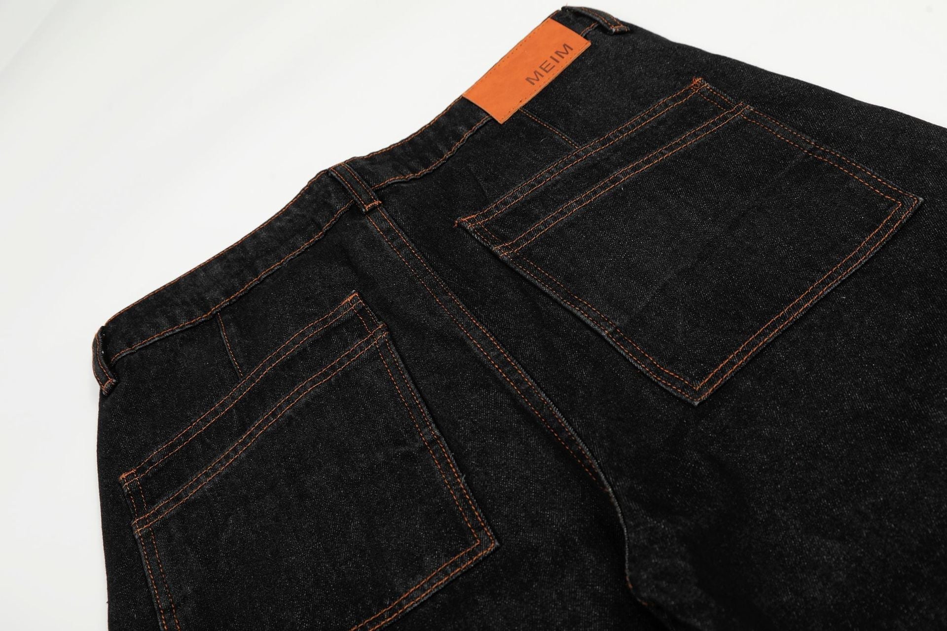 Raw Deconstruction Curved Denim Jeans