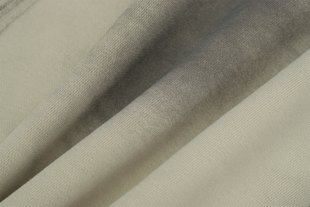 Spray Paint Wash Raw Edge Pullover Hoodie
