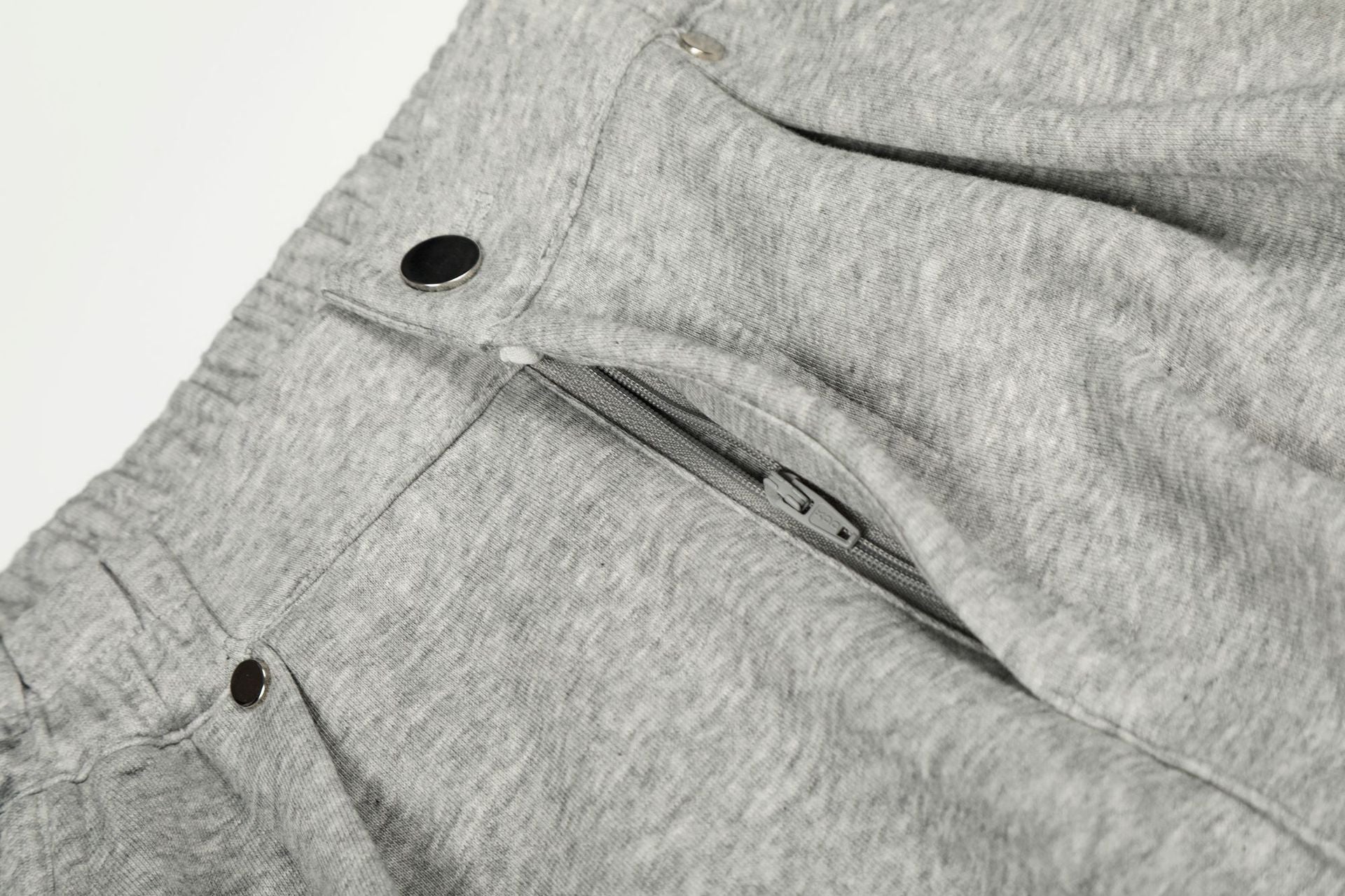 Drape Pleats Wide Leg Sweatpants