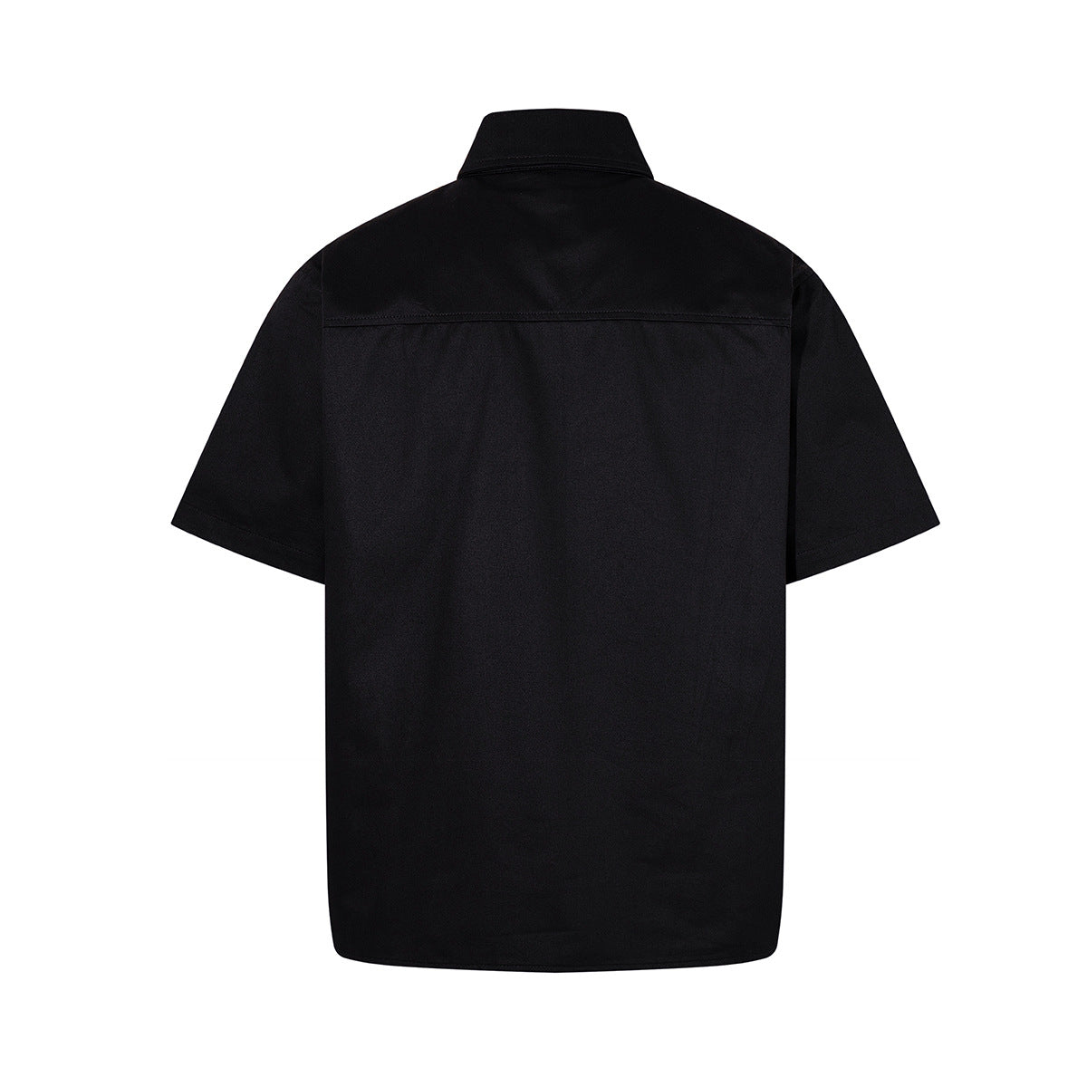 Star Letter Photo Print Short Sleeve Shirt