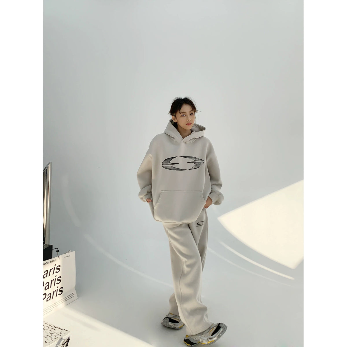 Thick Heavyweight Print Hoodie & Pants Set