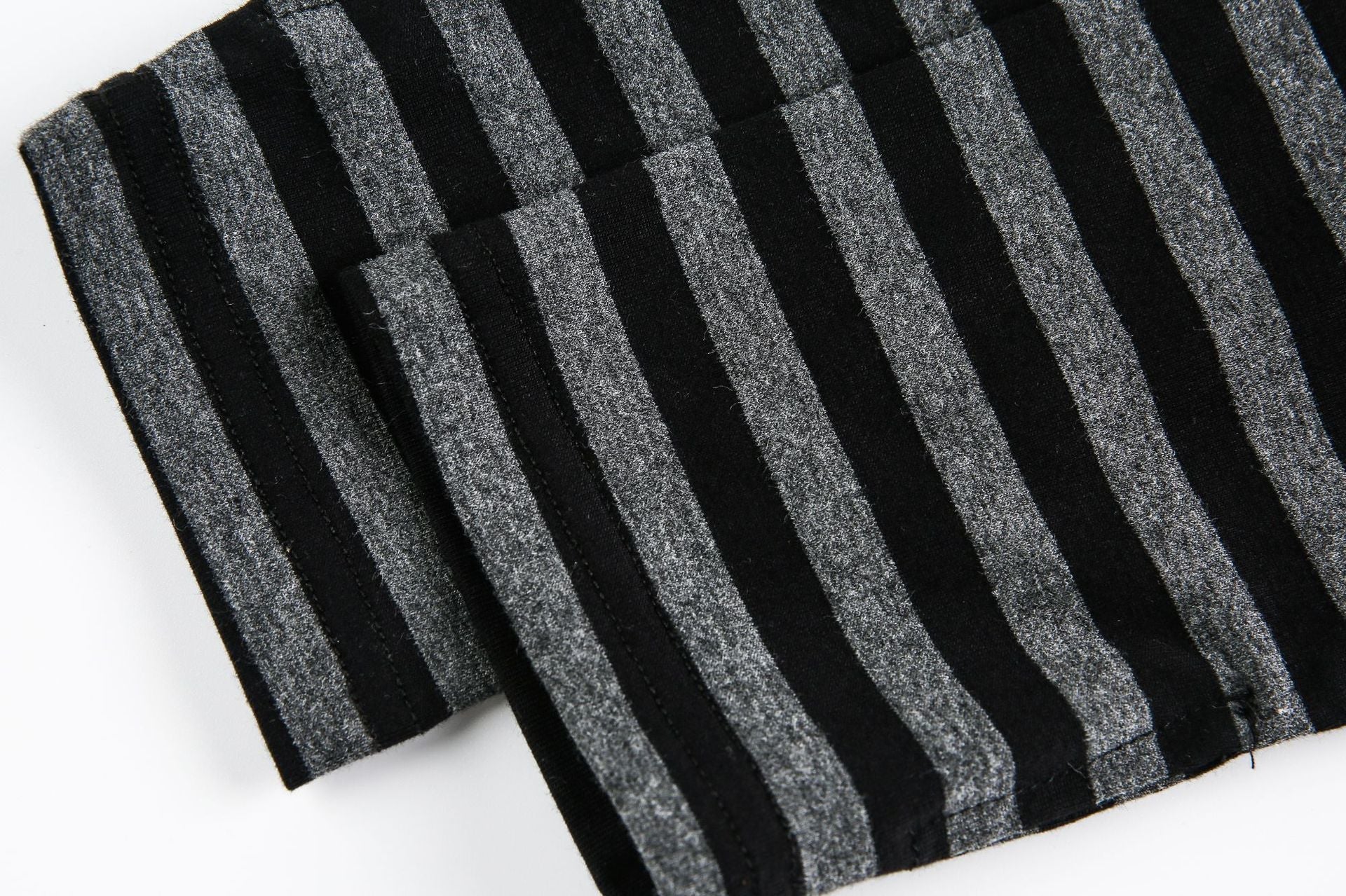 Stripe Fake Layered Graphic Long Sleeve T-Shirt