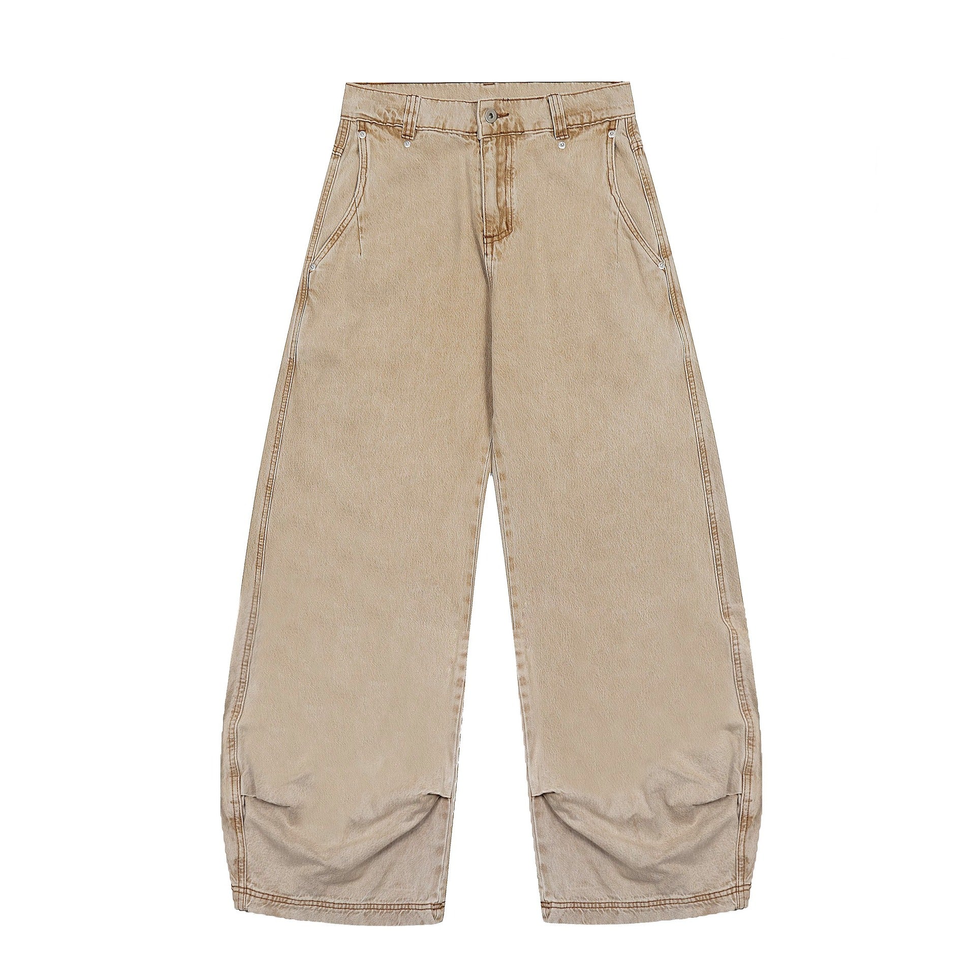 Washed Drape Scimitar Jeans