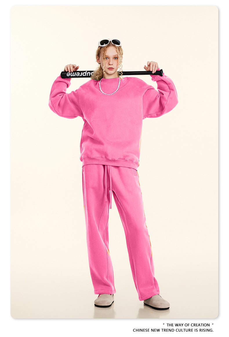 Fleece Lining Oversize Sweatshirt