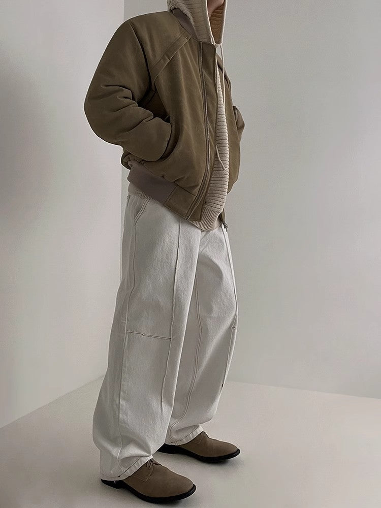 Padded Suede Work Jacket