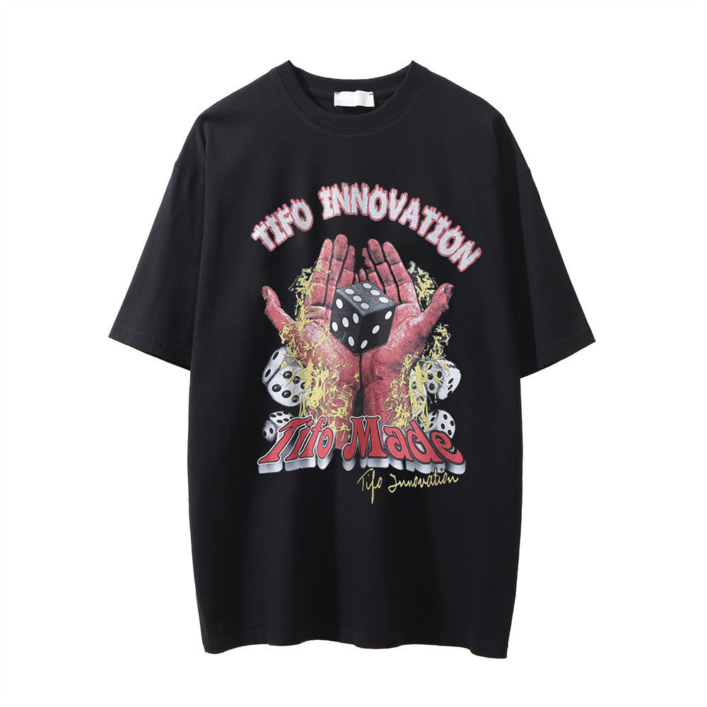 Camiseta estampada con dados