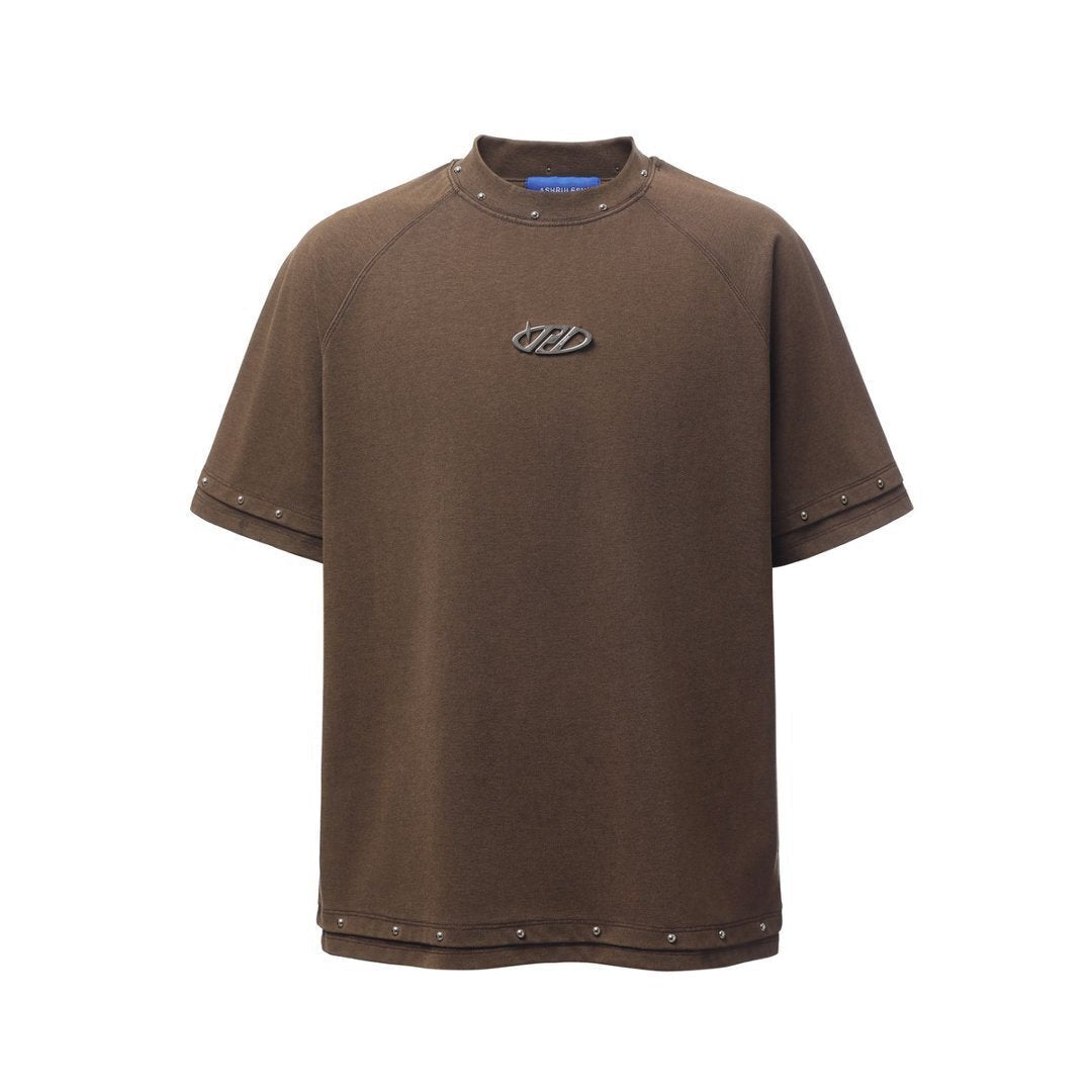 Studs Raglan Short Sleeve T-Shirt