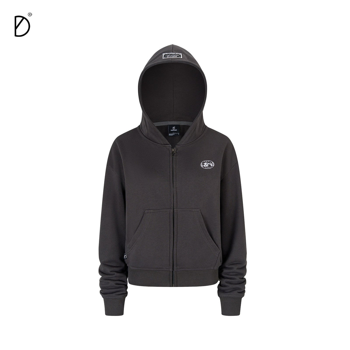 Logo Print Zip Hoodie & Logo Print Wide Leg Sweatpants Setup
