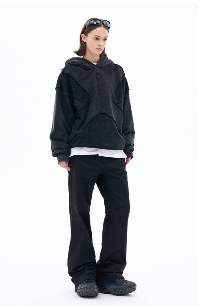 Sweat à capuche futuriste Y2K Stitch