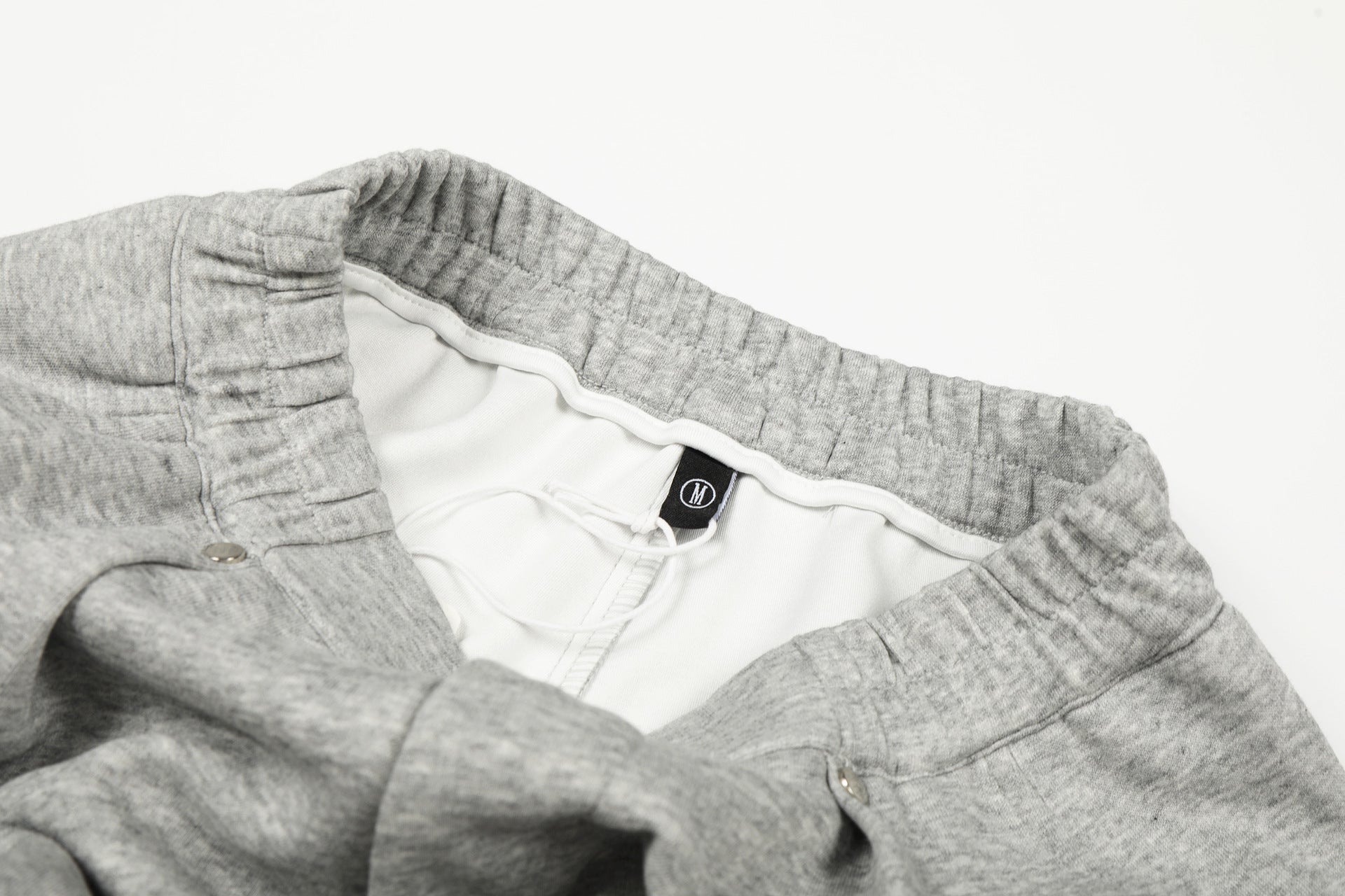 Drape Pleats Wide Leg Sweatpants