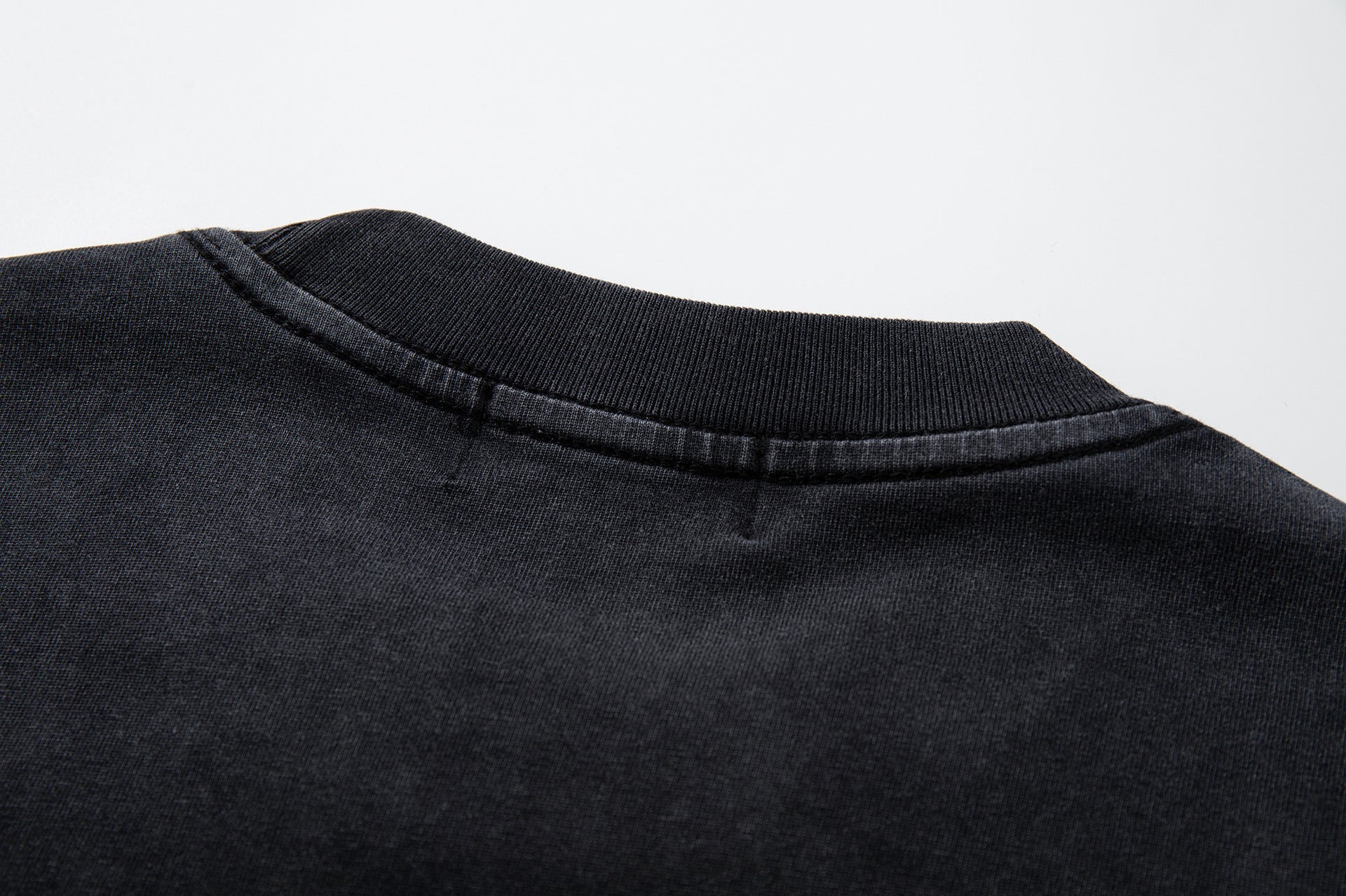 Washed Embroidery Short Sleeve T-Shirt