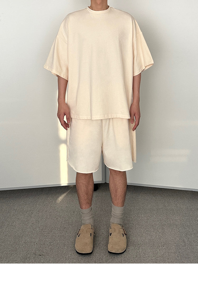 Comfortable Oversize Short Sleeve T-Shirt & Wide Leg Short Setup