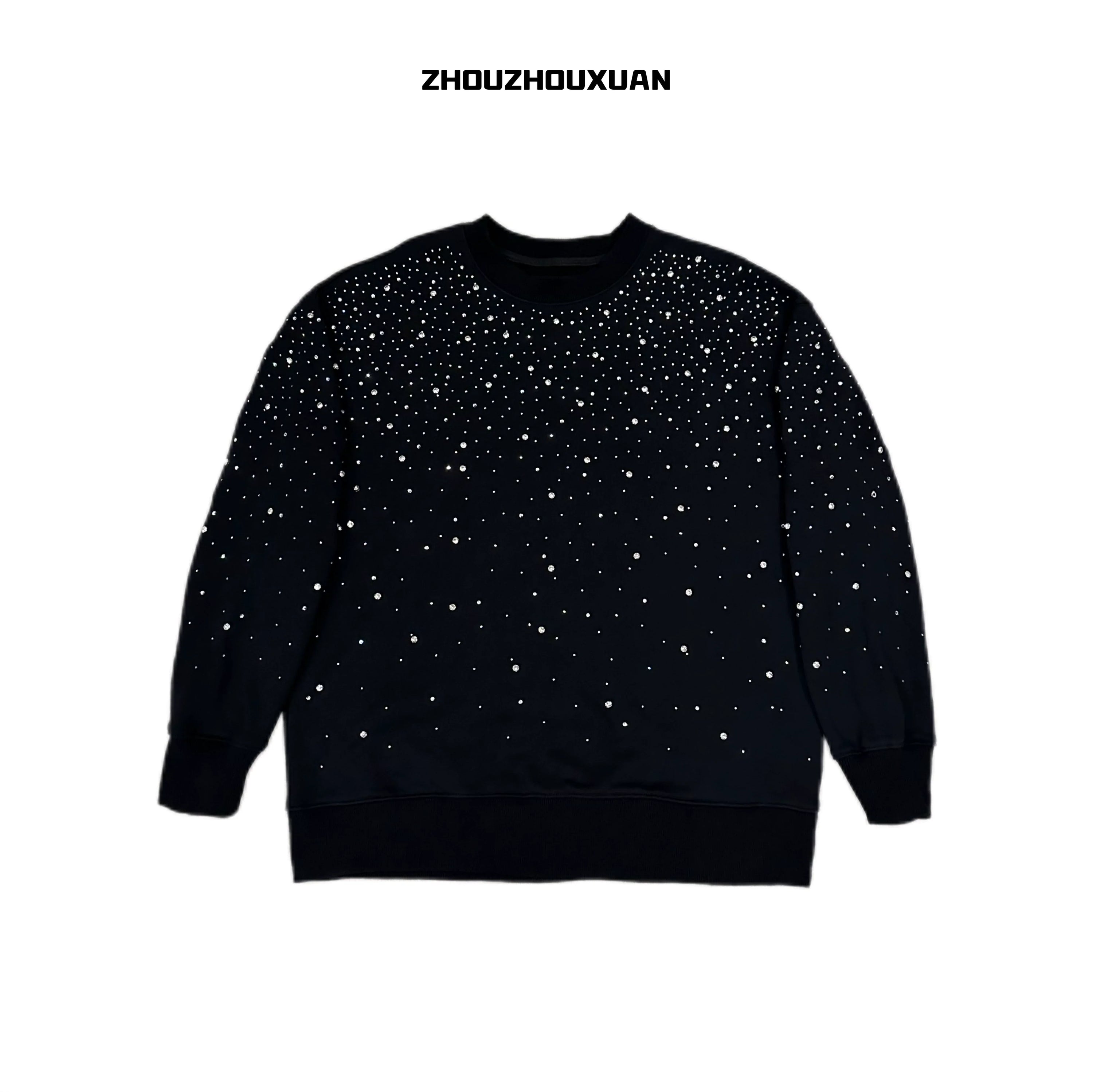Rhinestone Starry Sky Hoodie & Long Sleeve Sweatshirt
