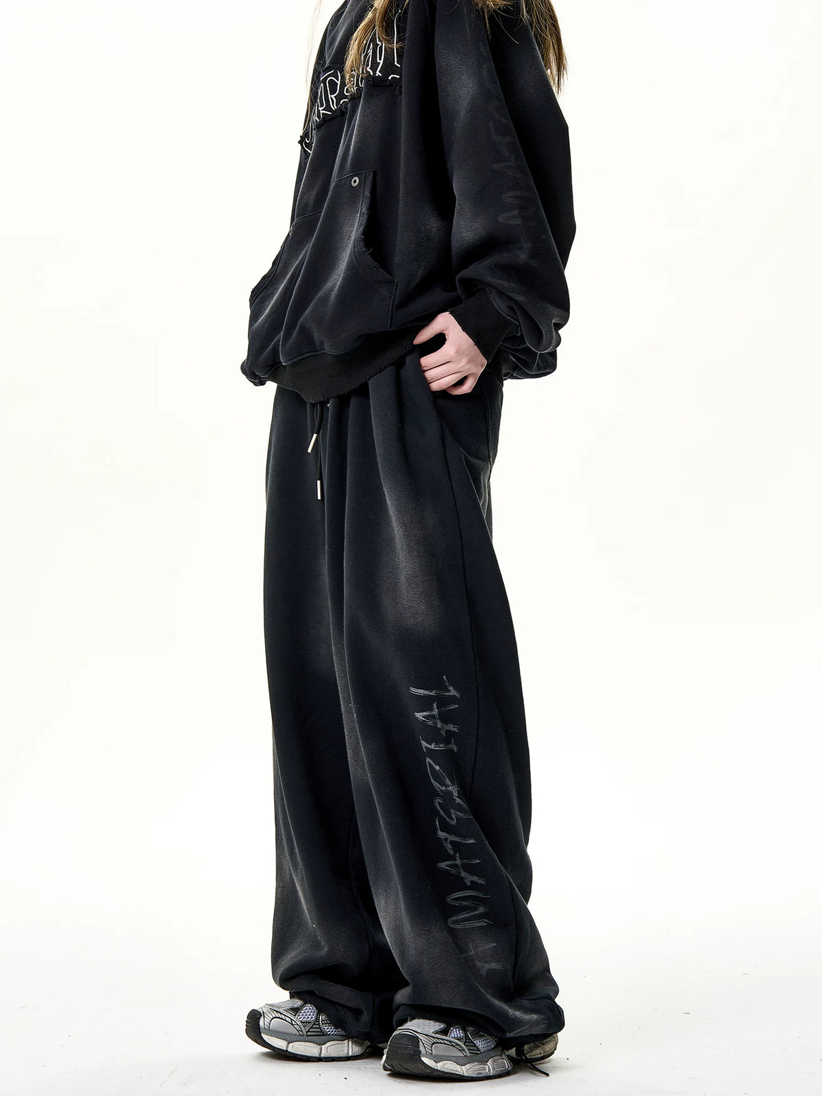 Washed Wide Leg Sweatpants