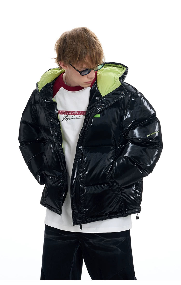 Oversize Hooded White Duck Down Jacket