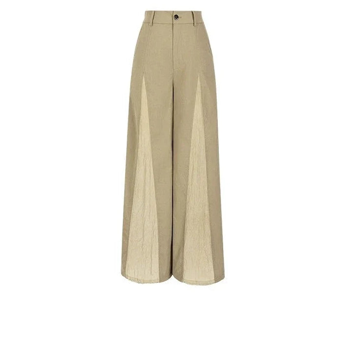 Pantalon large patchwork