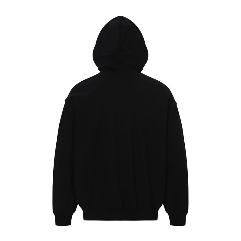 Embroidery Letter Oversize Pullover Hoodie