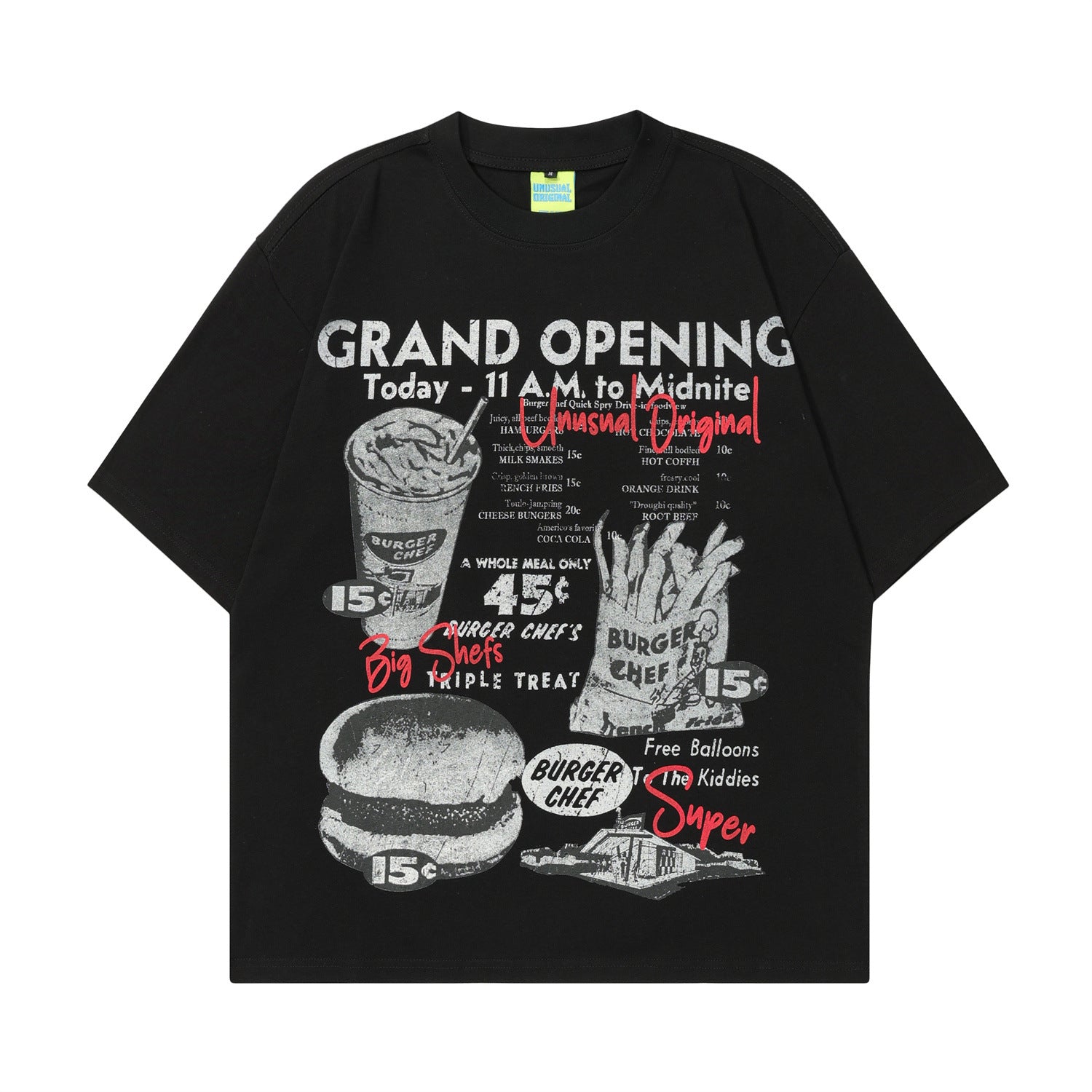 Graphic Art Print Oversize Short Sleeve T-Shirt