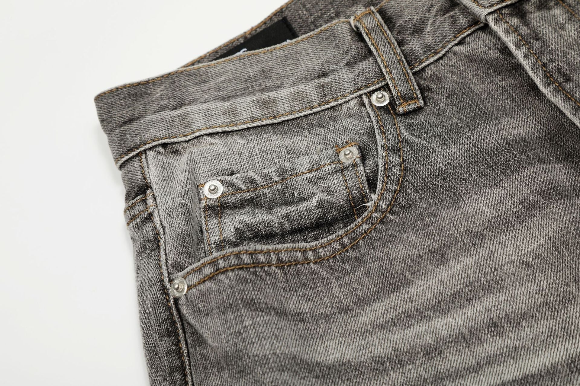 Dirty Washed Paint Wide Leg Denim Jeans