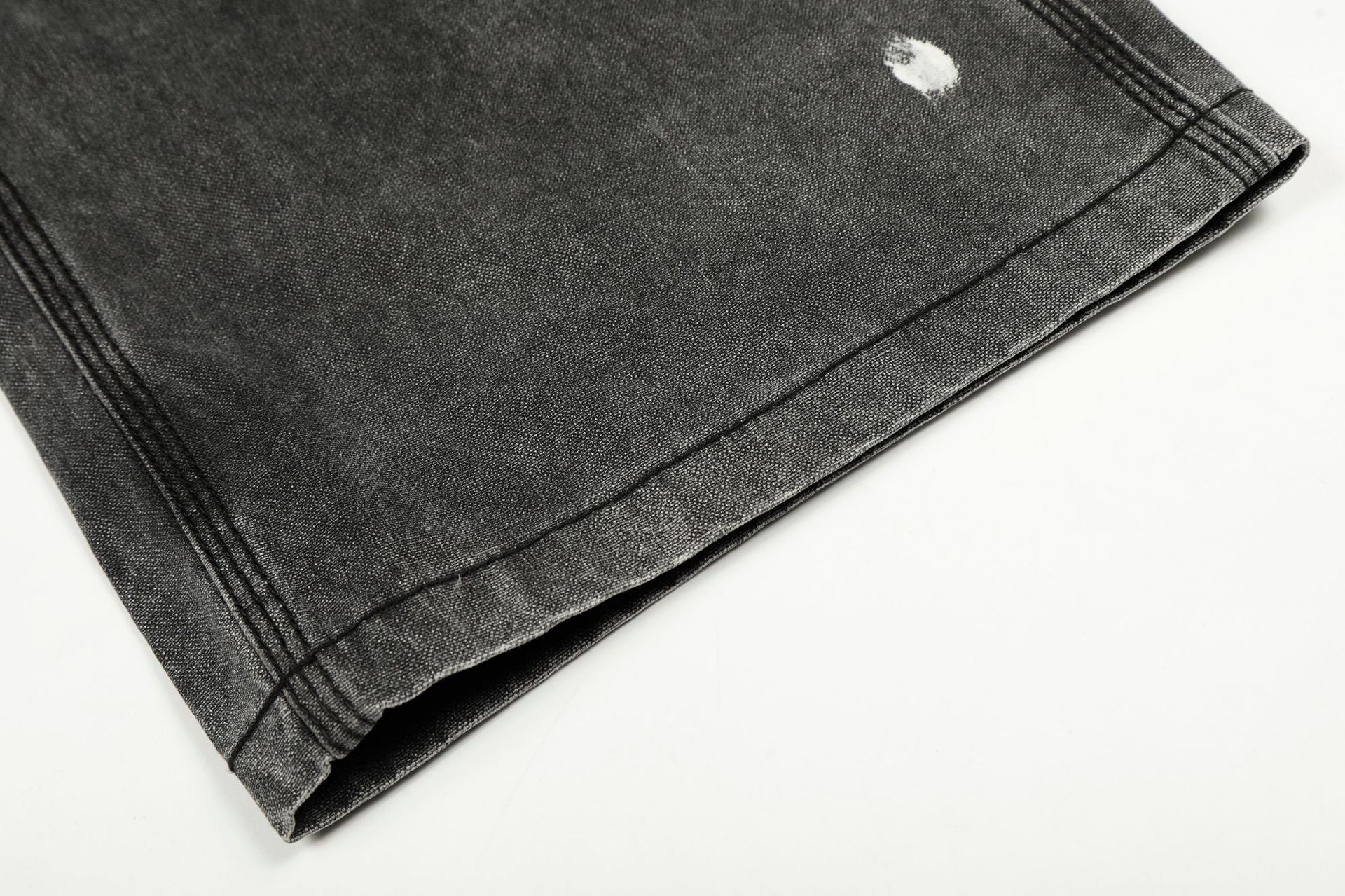 Washed Paint Straight Denim Jeans