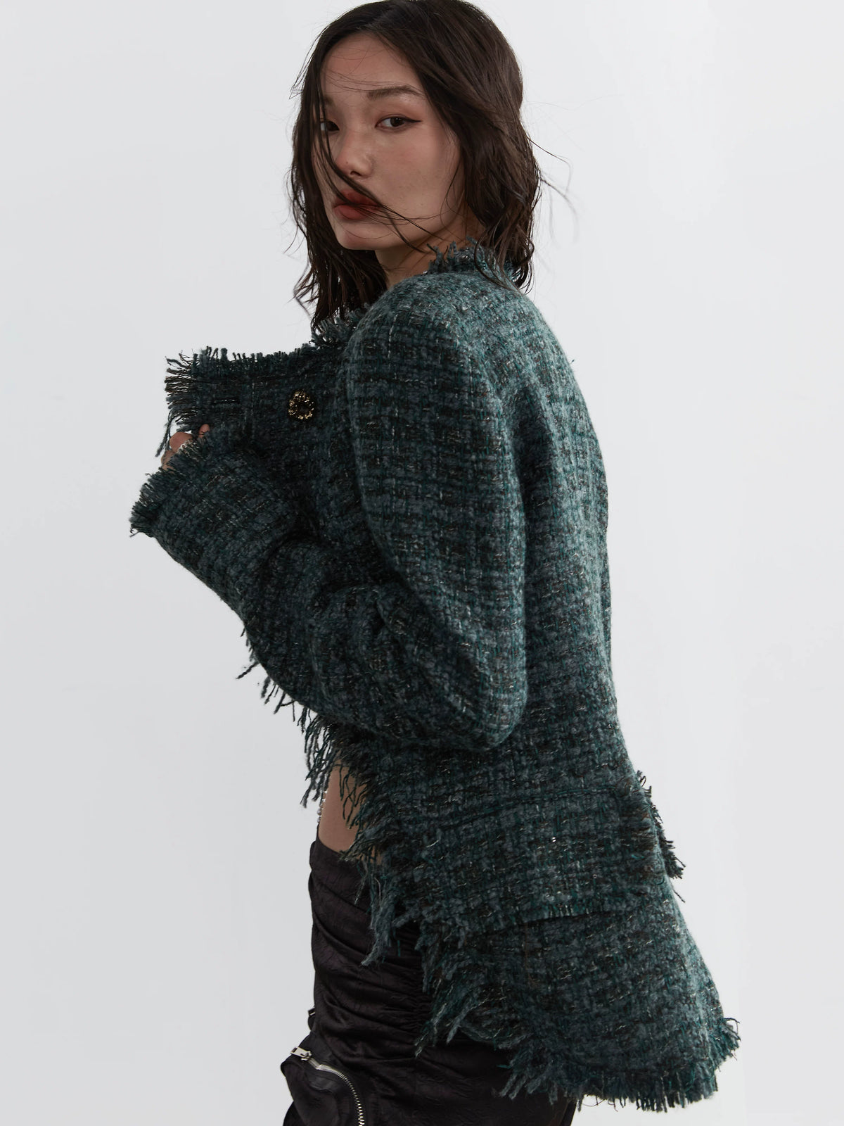 Hairy Damage Knit Jacket