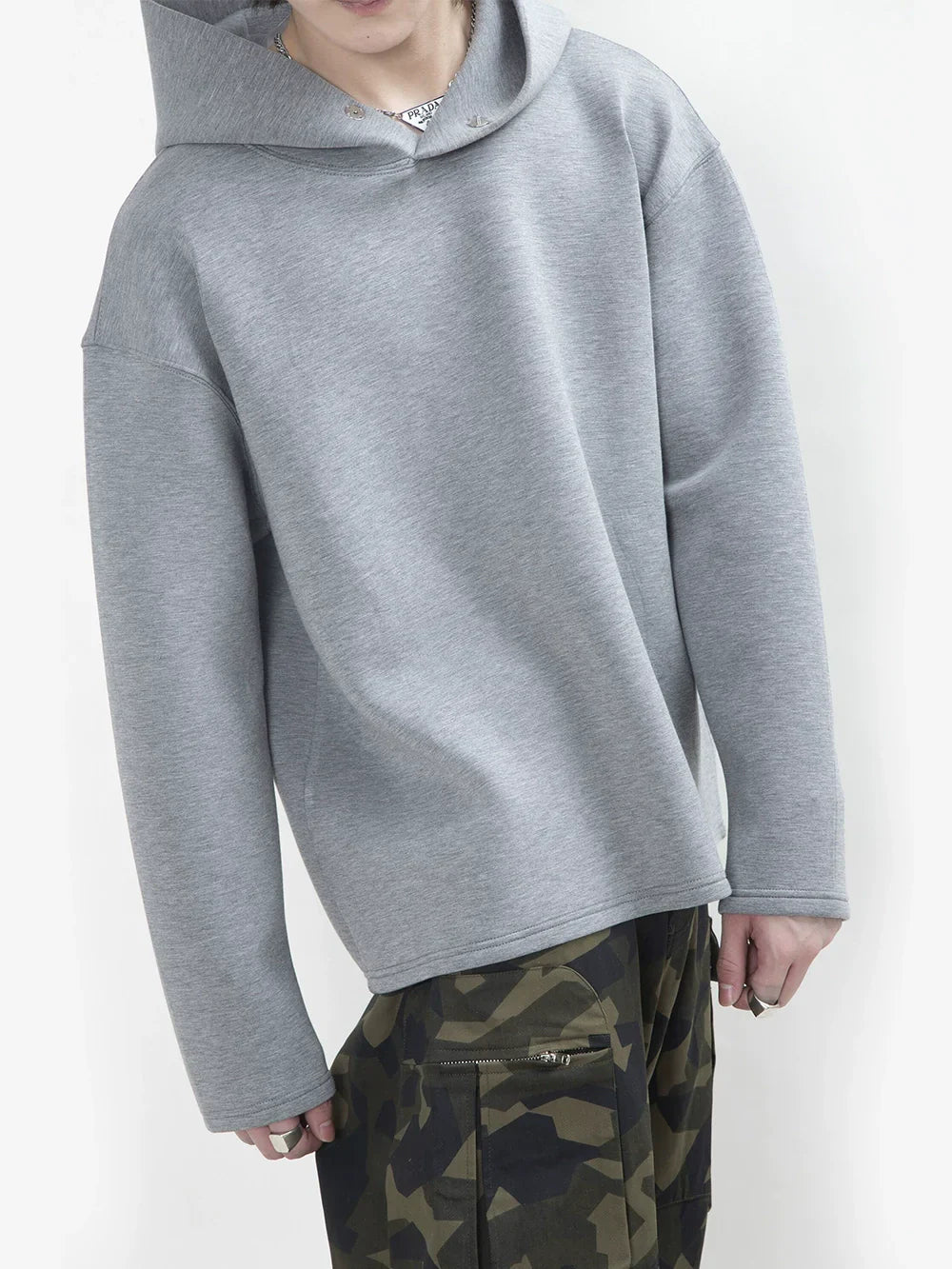 플레인 풀오버 후드티