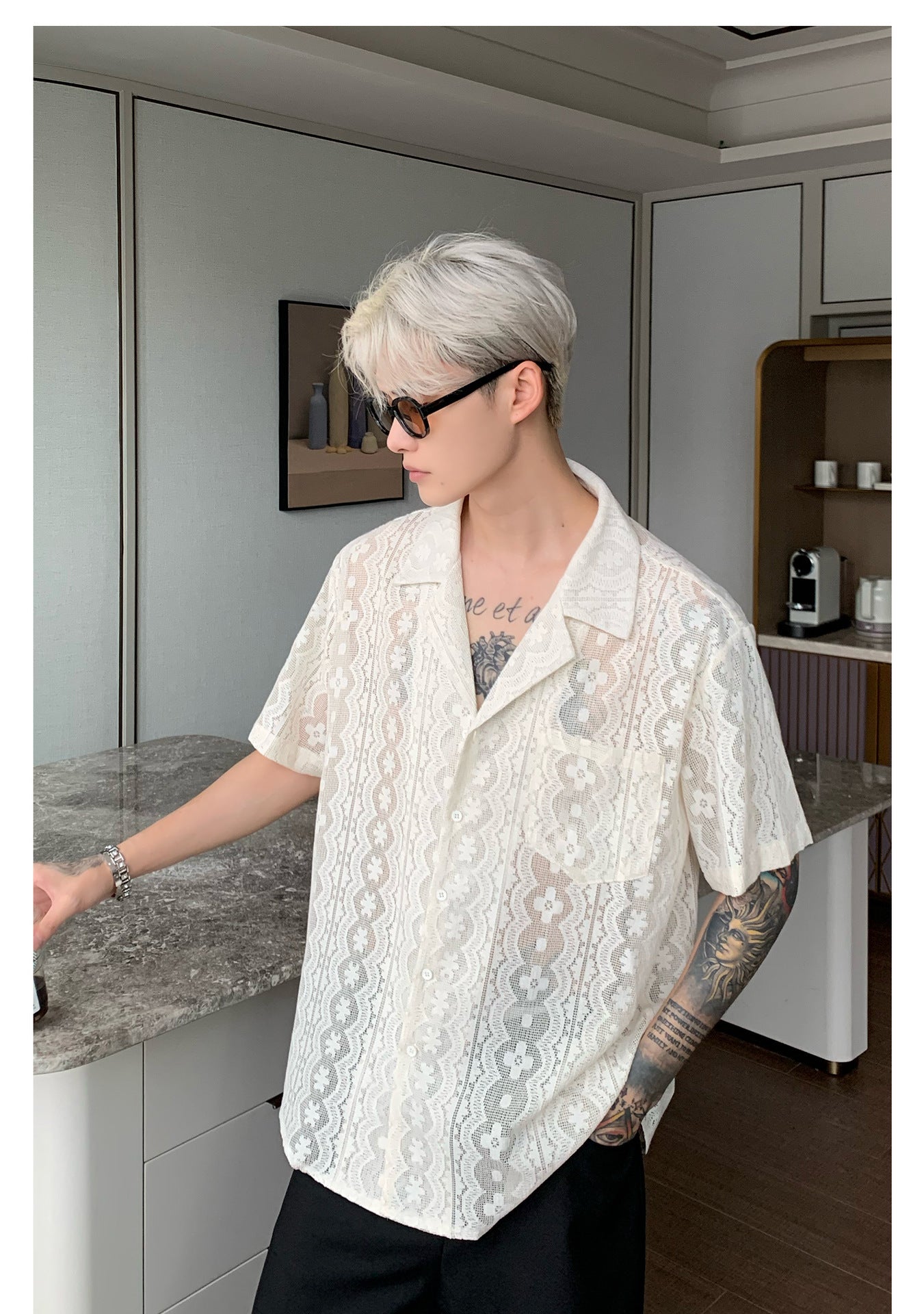 Camisa Jacquard Retro Niche