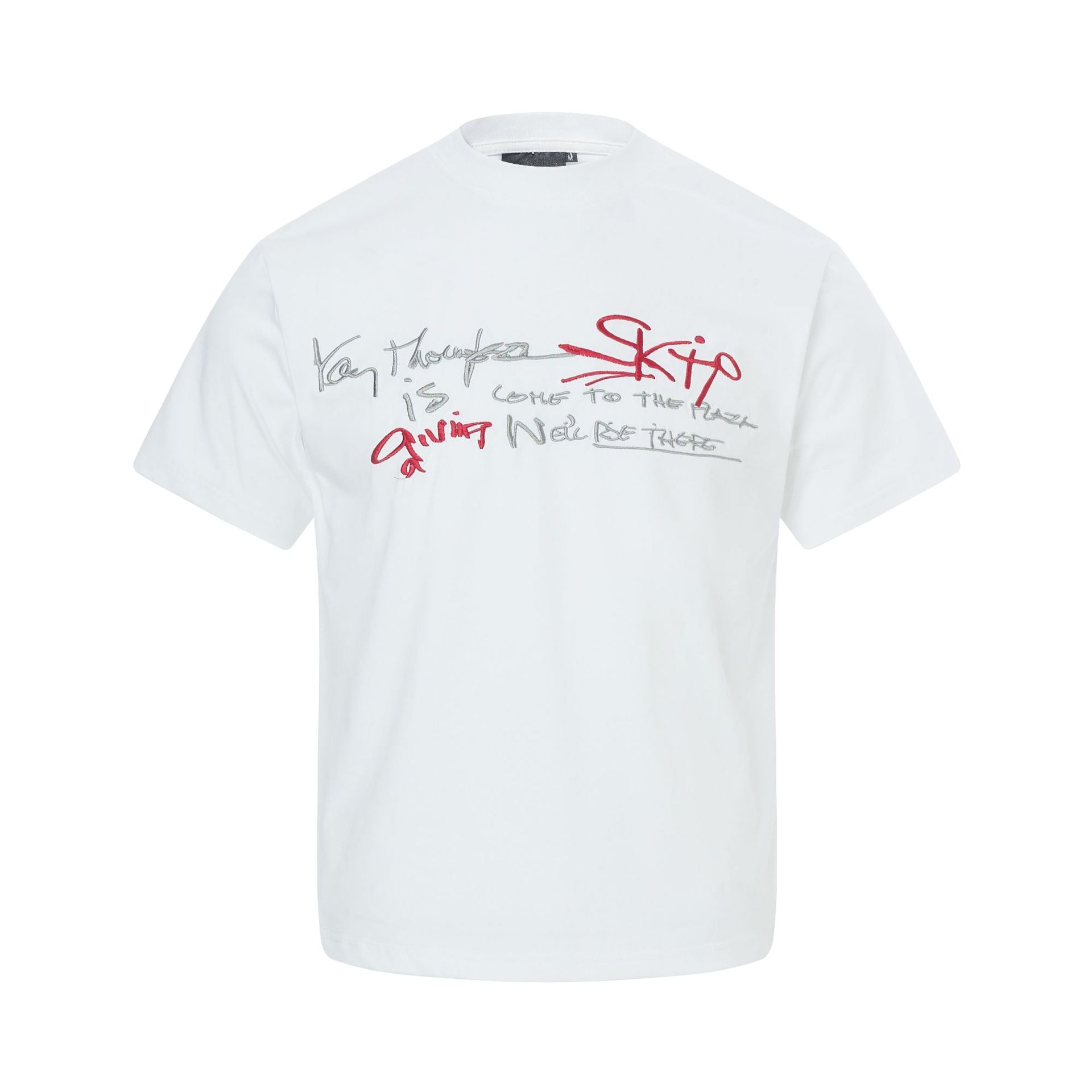 Letter Embroidery Short Sleeve T-Shirt
