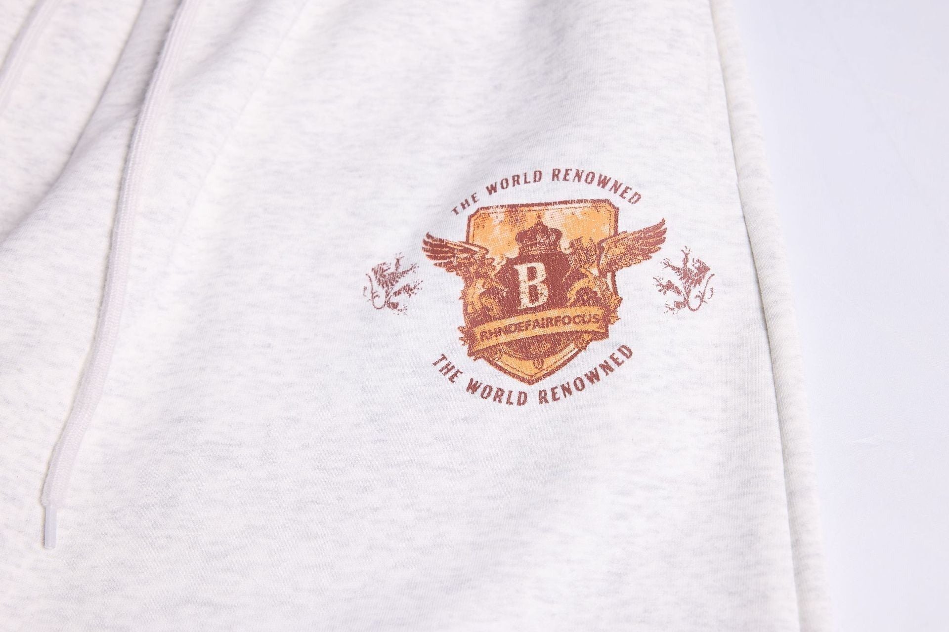 Print Barrel Leg Sweatpants