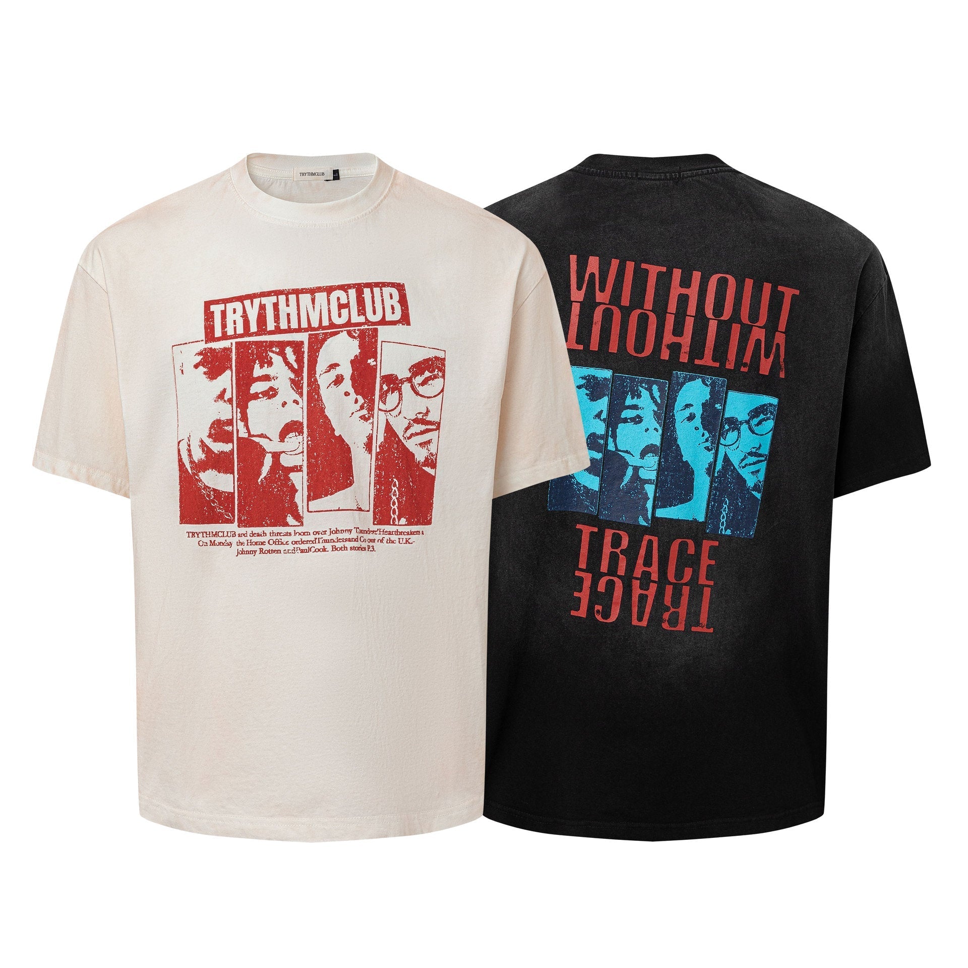 Washed Figure Graphic Short Sleeve T-Shirt
