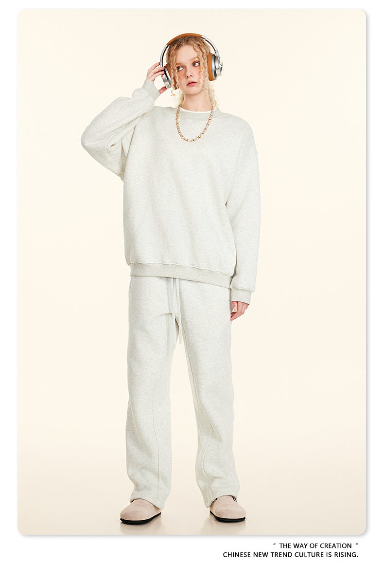 Fleece Lining Oversize Sweatshirt